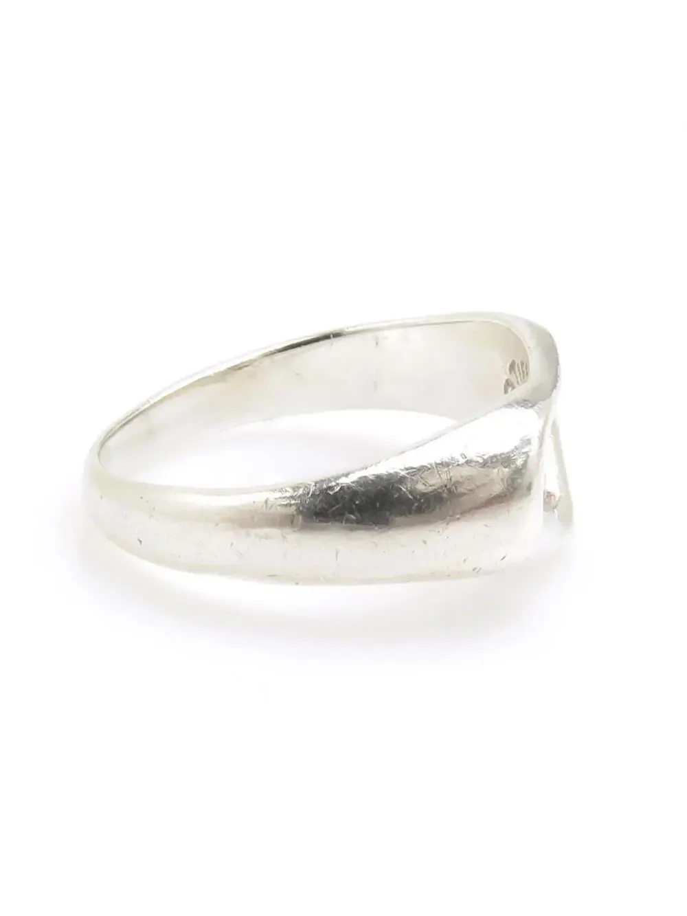 Auth Tiffany&Co. Open Heart Ring Silver #293895T98B